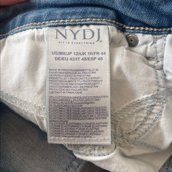 NYDJ Marilyn Straight Stretch jeans 12 - Picture 5 of 5